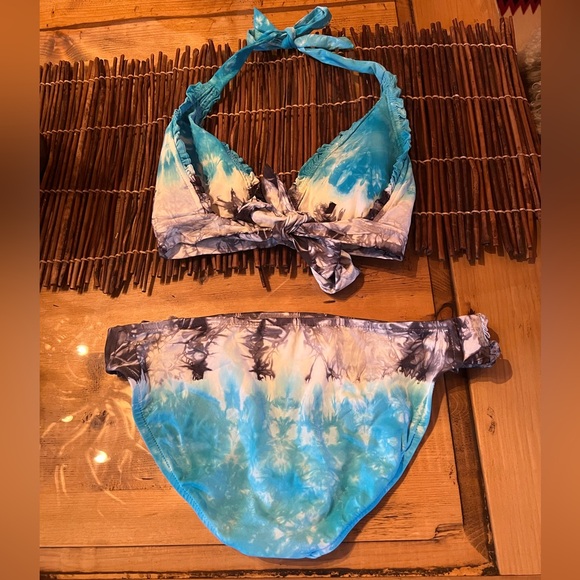 Lucky Brand Co Bathing Suits 2 Piece Bikini Sz L - Picture 6 of 10